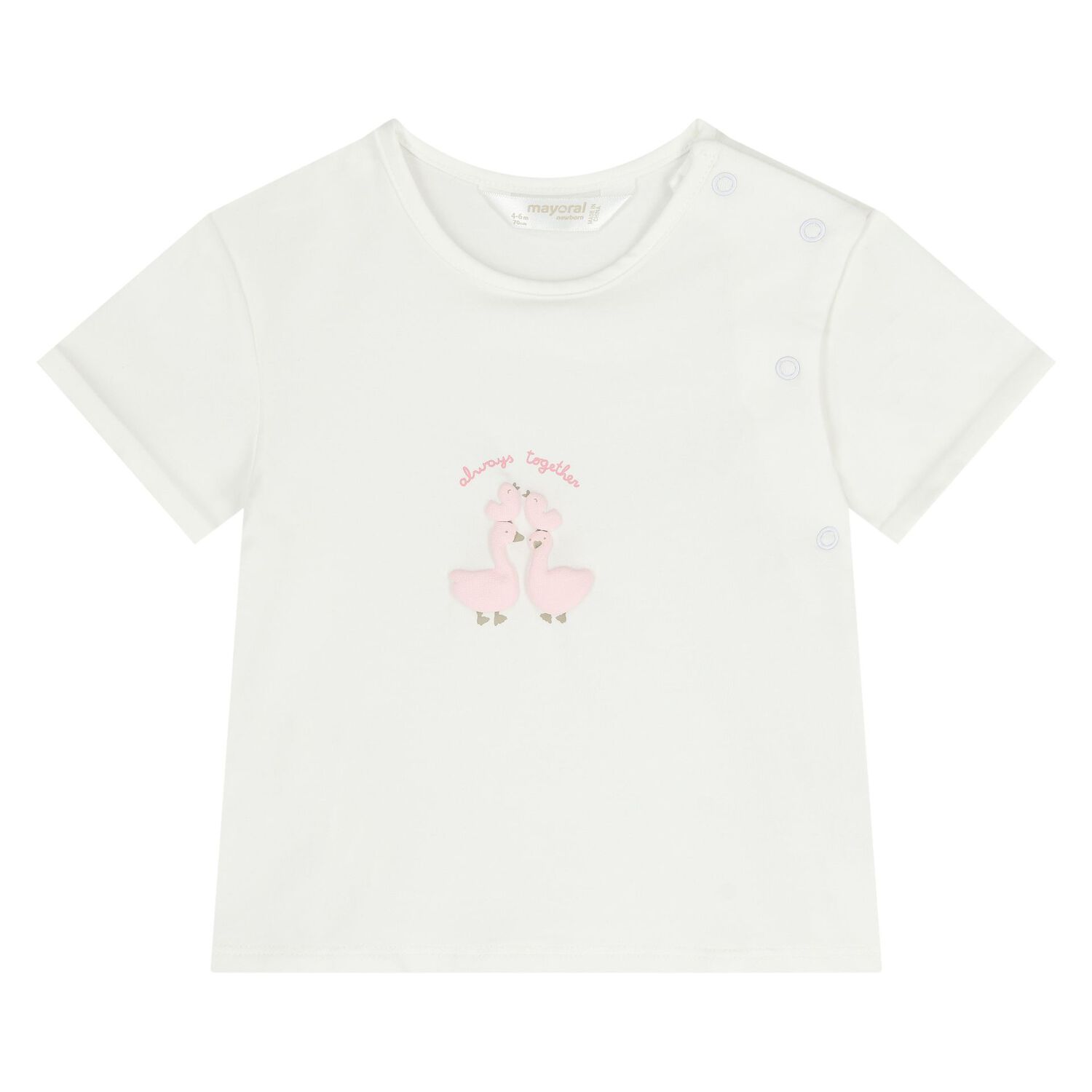 طقم رياضي للبنات باللون الأبيض والوردي ( 3 قطع ) , 4, hi-res