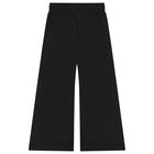 Girls Black Logo Joggers, 1, hi-res