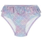 Girls Purple & Blue Metallic Mermaid Bikini, 1, hi-res