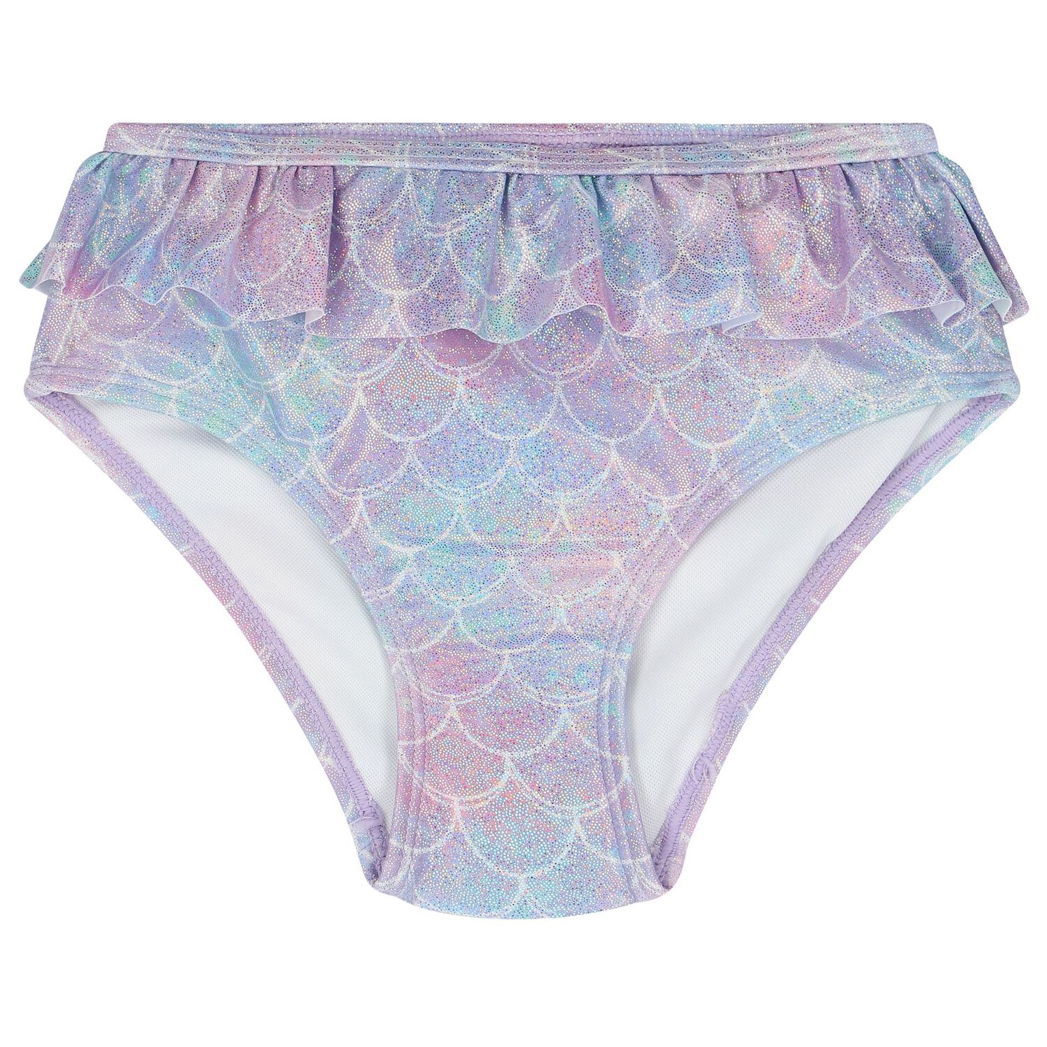 Girls Purple & Blue Metallic Mermaid Bikini, 1, hi-res image number null