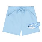 Younger Boys Blue Whale Shorts, 3, hi-res