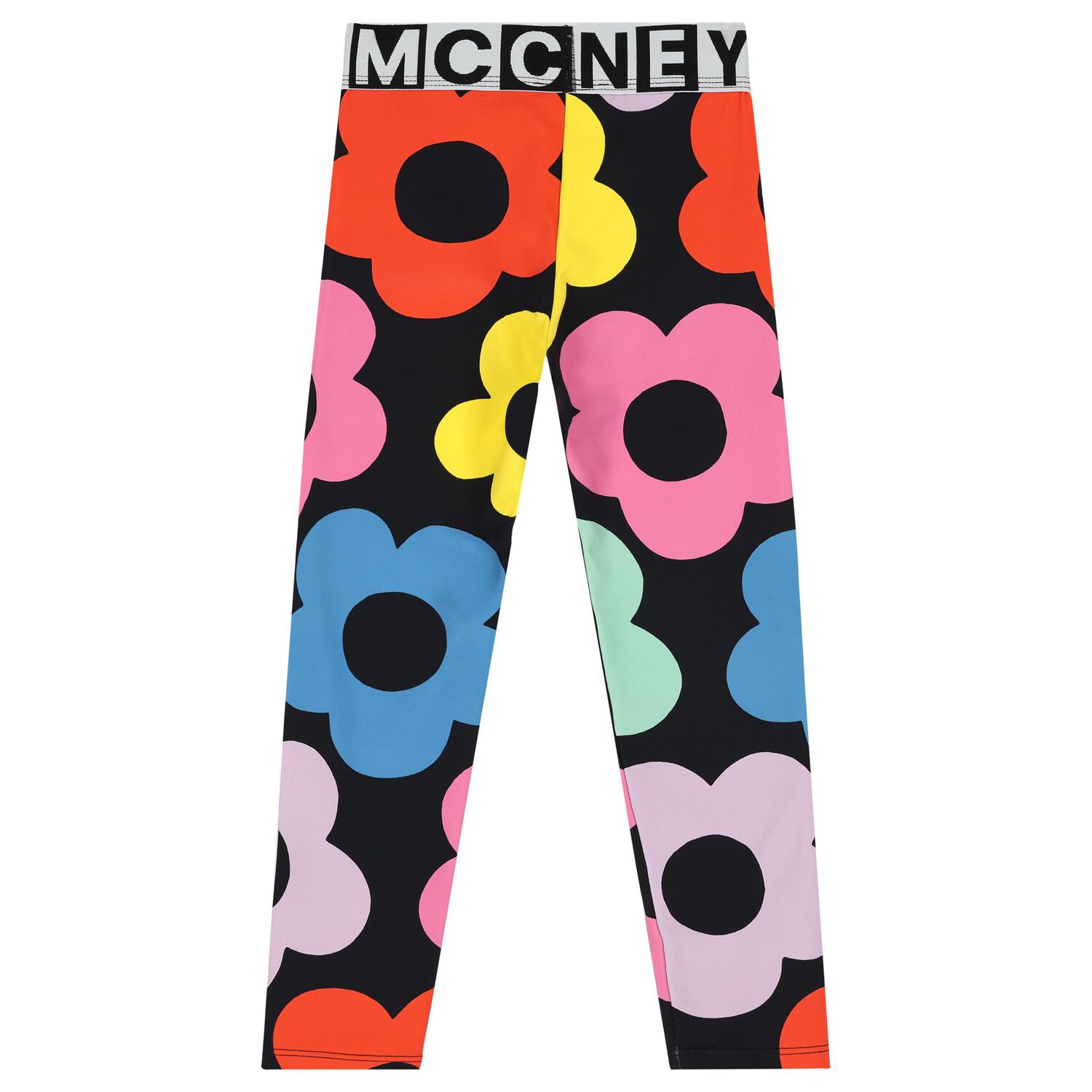 ليغنز بنات بطبعة الزهور باللون الأسود, 1, hi-res