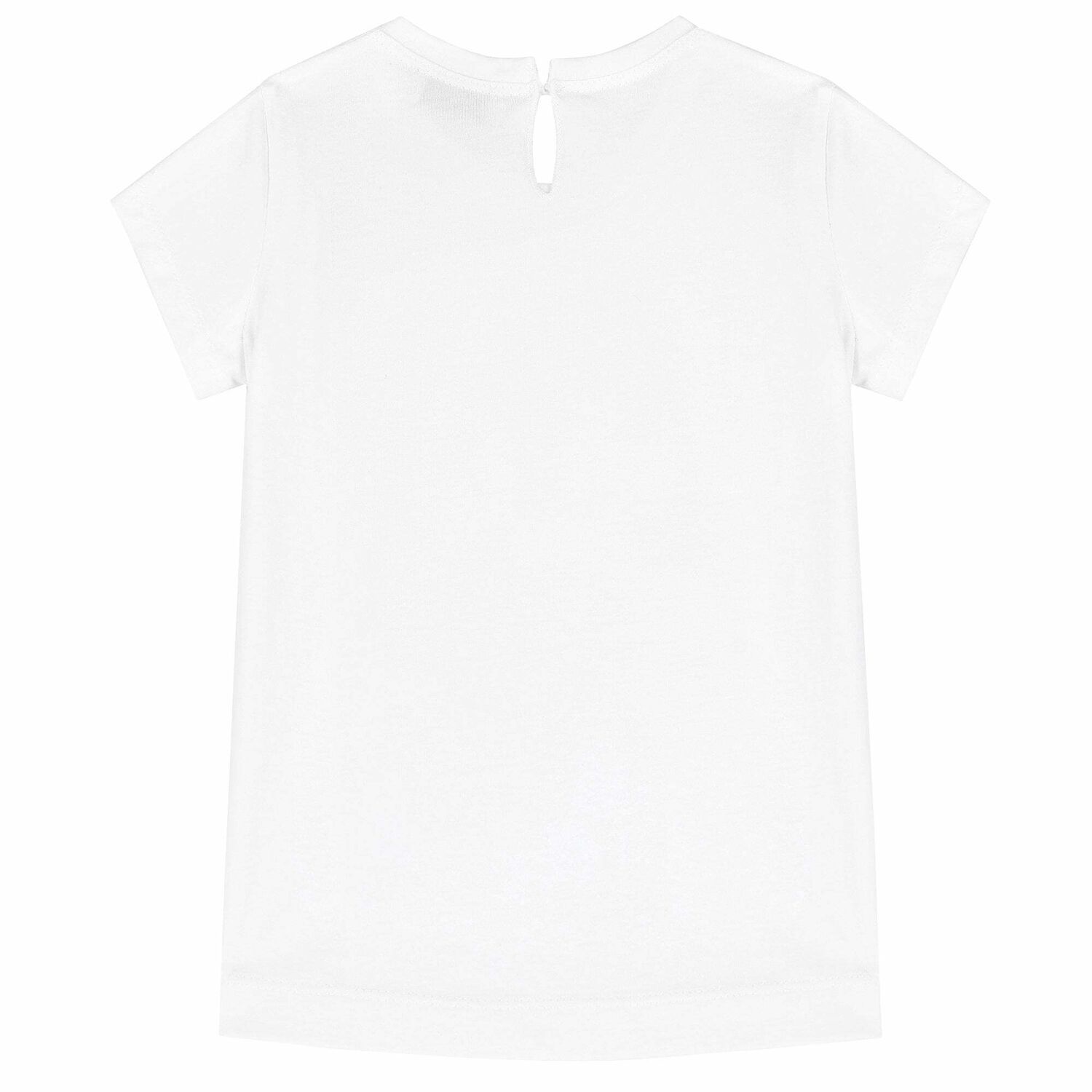 Younger Girls White Daisy Duck T-Shirt, 1, hi-res