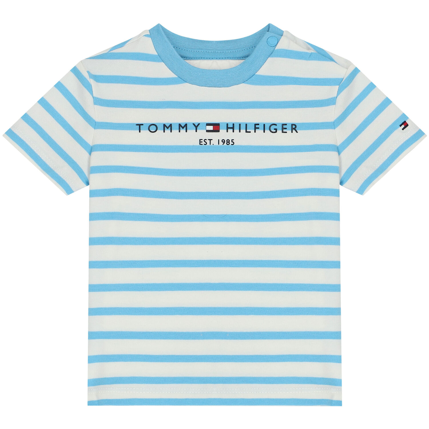 طقم شورت مخطط باللون الأزرق والأبيض, 1, hi-res