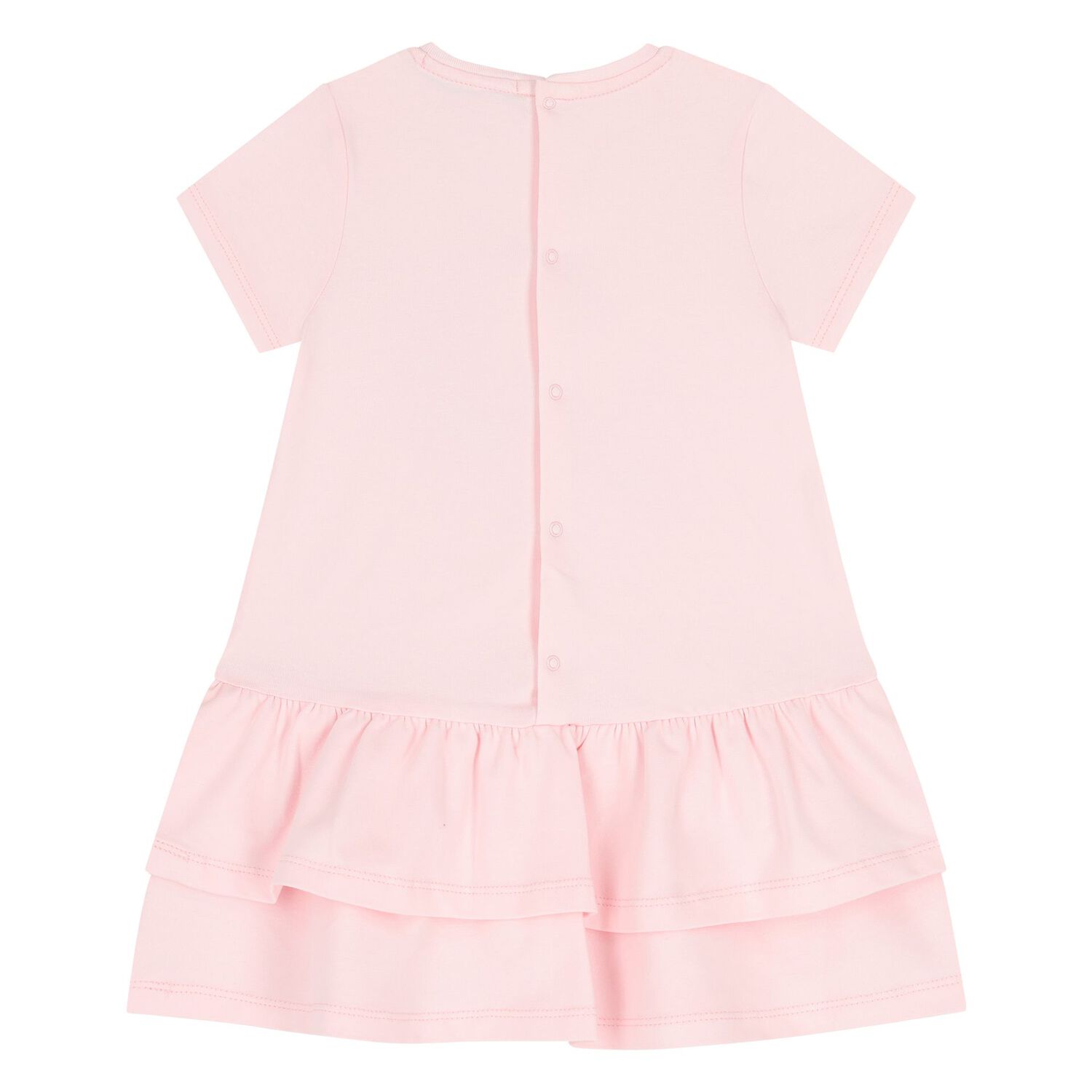 فستان بنات بالشعار بطبعه فراشات باللون الوردى , 3, hi-res