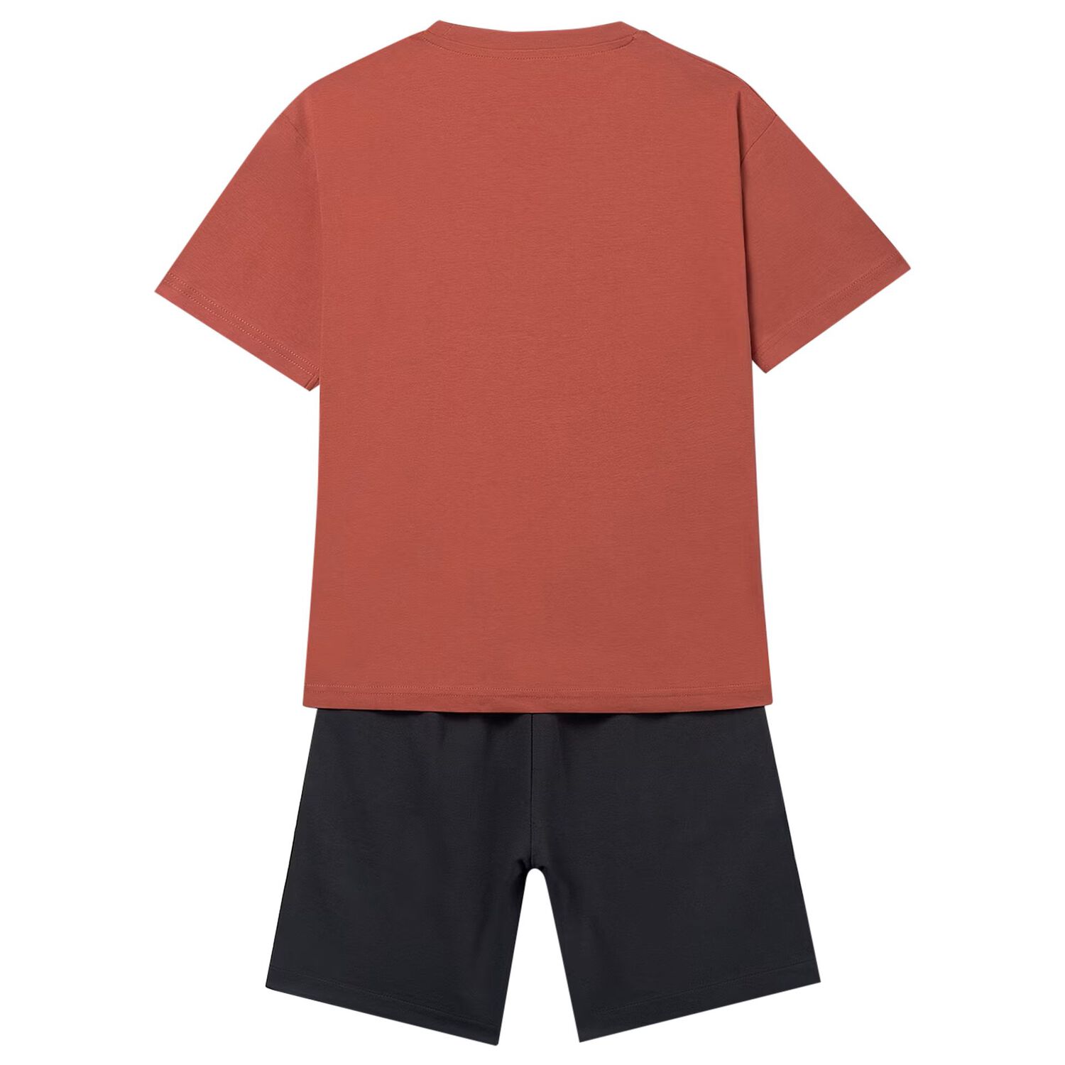 Boys Orange & Black Shorts Set, 3, hi-res