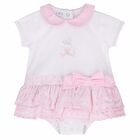 Baby Girls Pink Romper, 1, hi-res