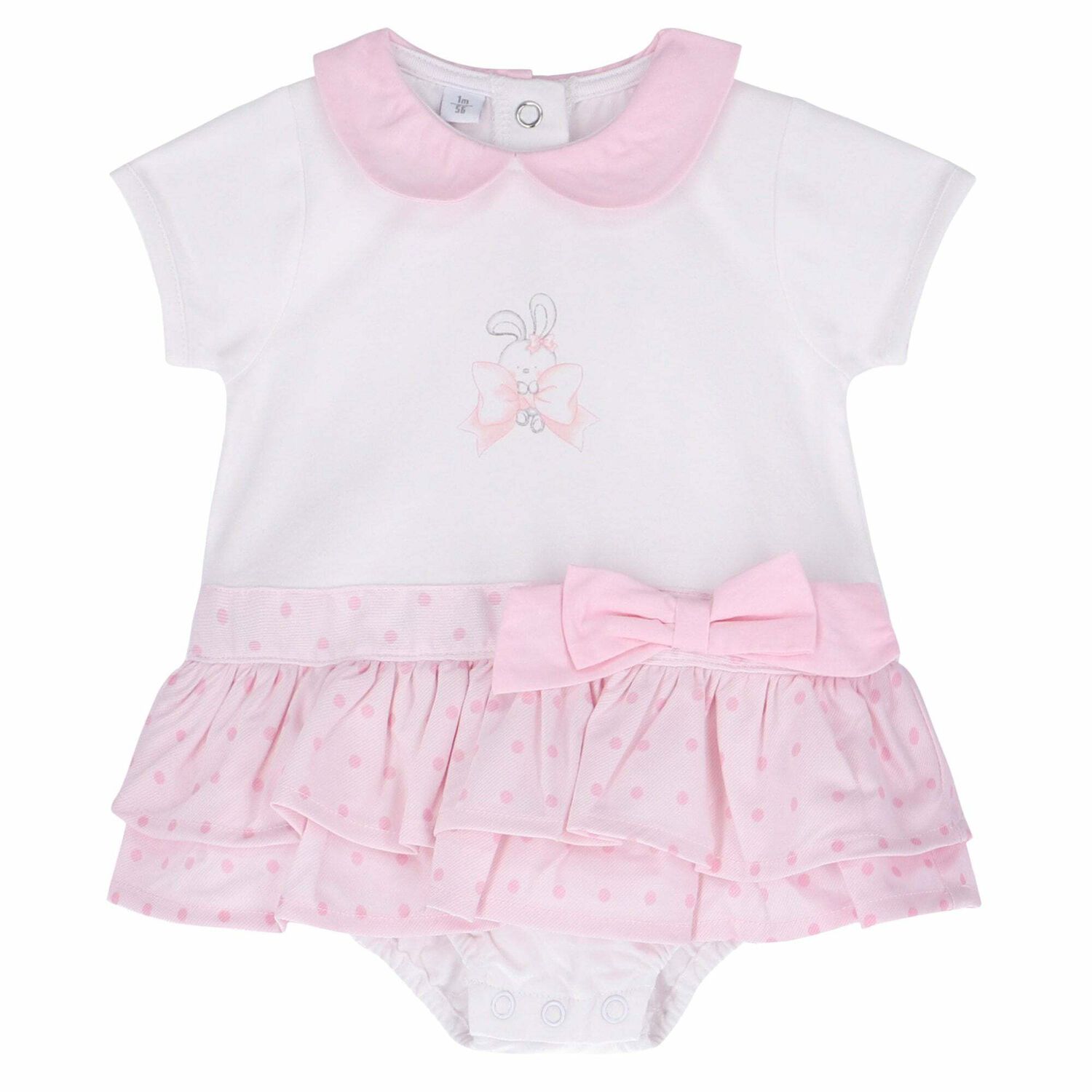 Baby Girls Pink Romper, 1, hi-res image number null