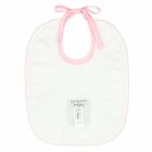 مريلة مطرزة باللون الابيض والوردى للبنات, 1, hi-res