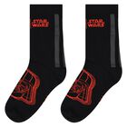 Black & Grey Star Wars Logo Socks ( 3-Pack ), 1, hi-res