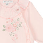 Baby Girls Pink Floral Babygrow, 1, hi-res