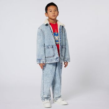 Boys Red Logo Sweatshirt