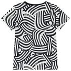 تيشيرت اولاد بالشعار باللون الكحلى والابيض , 1, hi-res