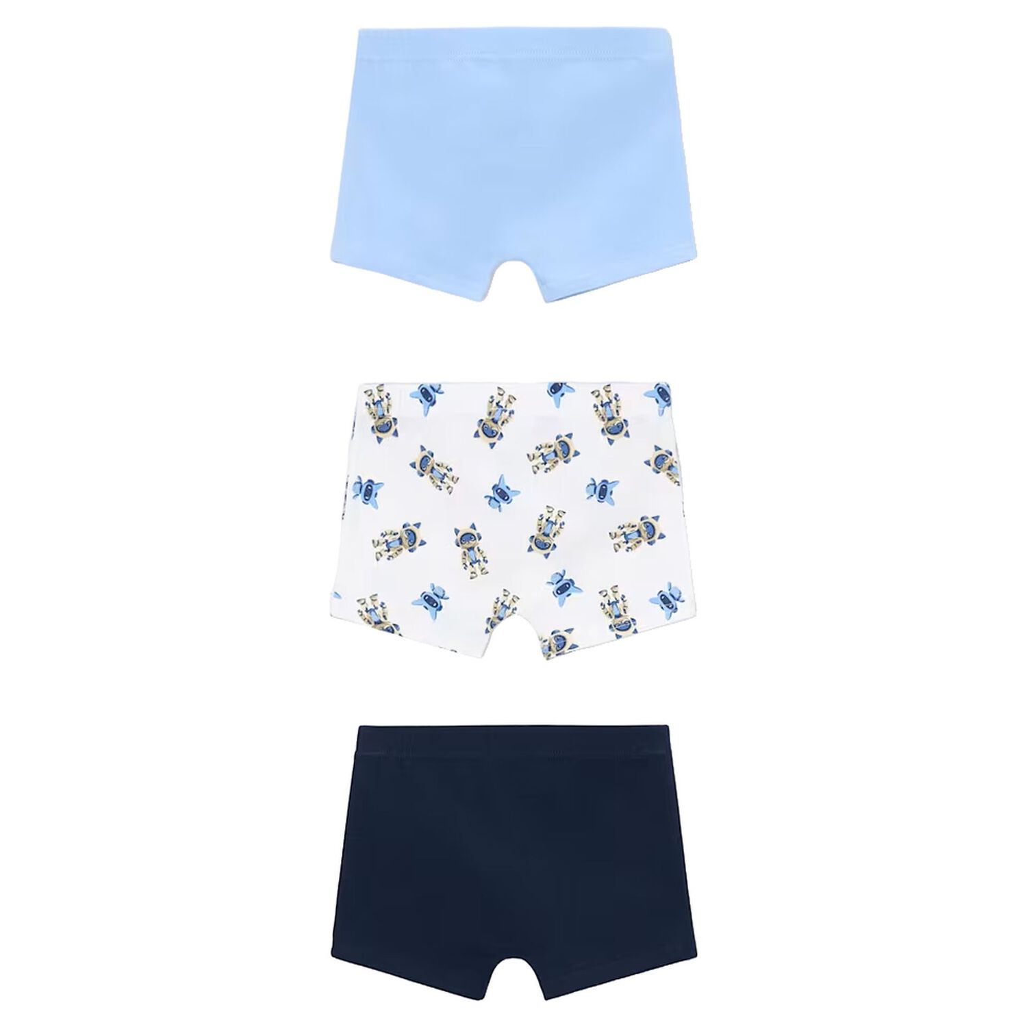 Boys Blue, White & Navy Blue Boxer Shorts ( 3-Pack ) , 1, hi-res
