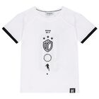 Boys White Logo T-Shirt, 1, hi-res