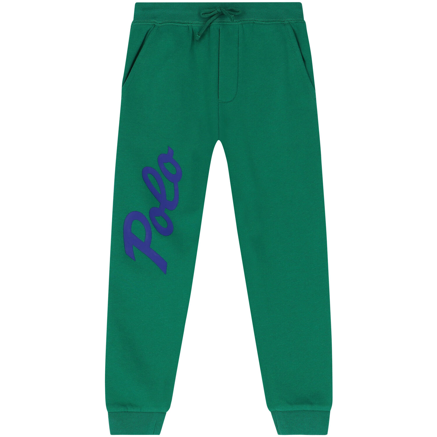 Boys Green Logo Joggers, 2, hi-res