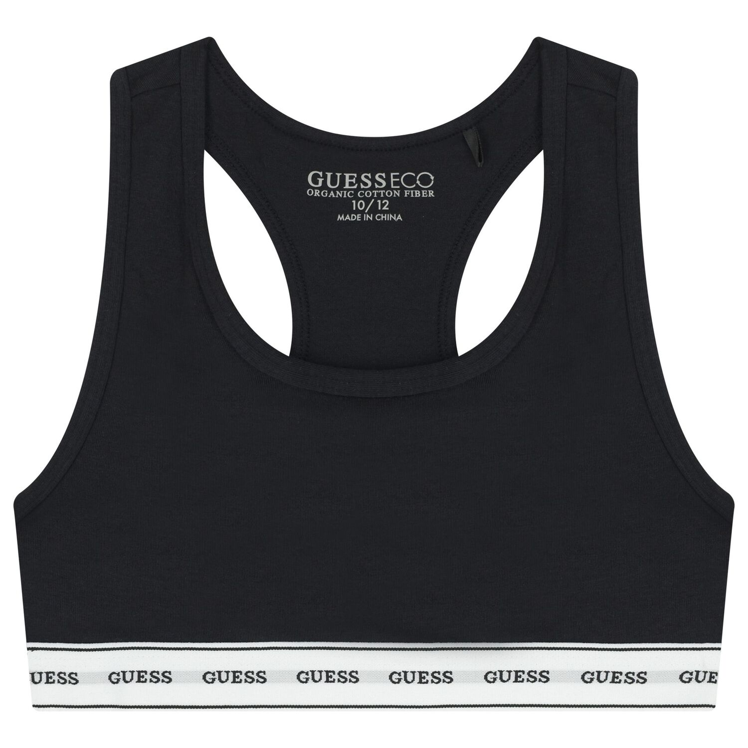 بيكيني أسود بشعار للبنات, 2, hi-res