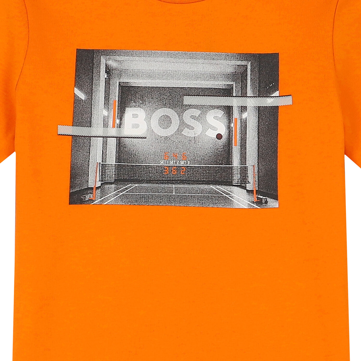Boys Orange Logo T-Shirt, 1, hi-res