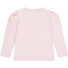 طقم تنورة بطبعة قلب ياللون الوردى, 1, hi-res