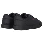 Boys Black Logo Trainers, 1, hi-res