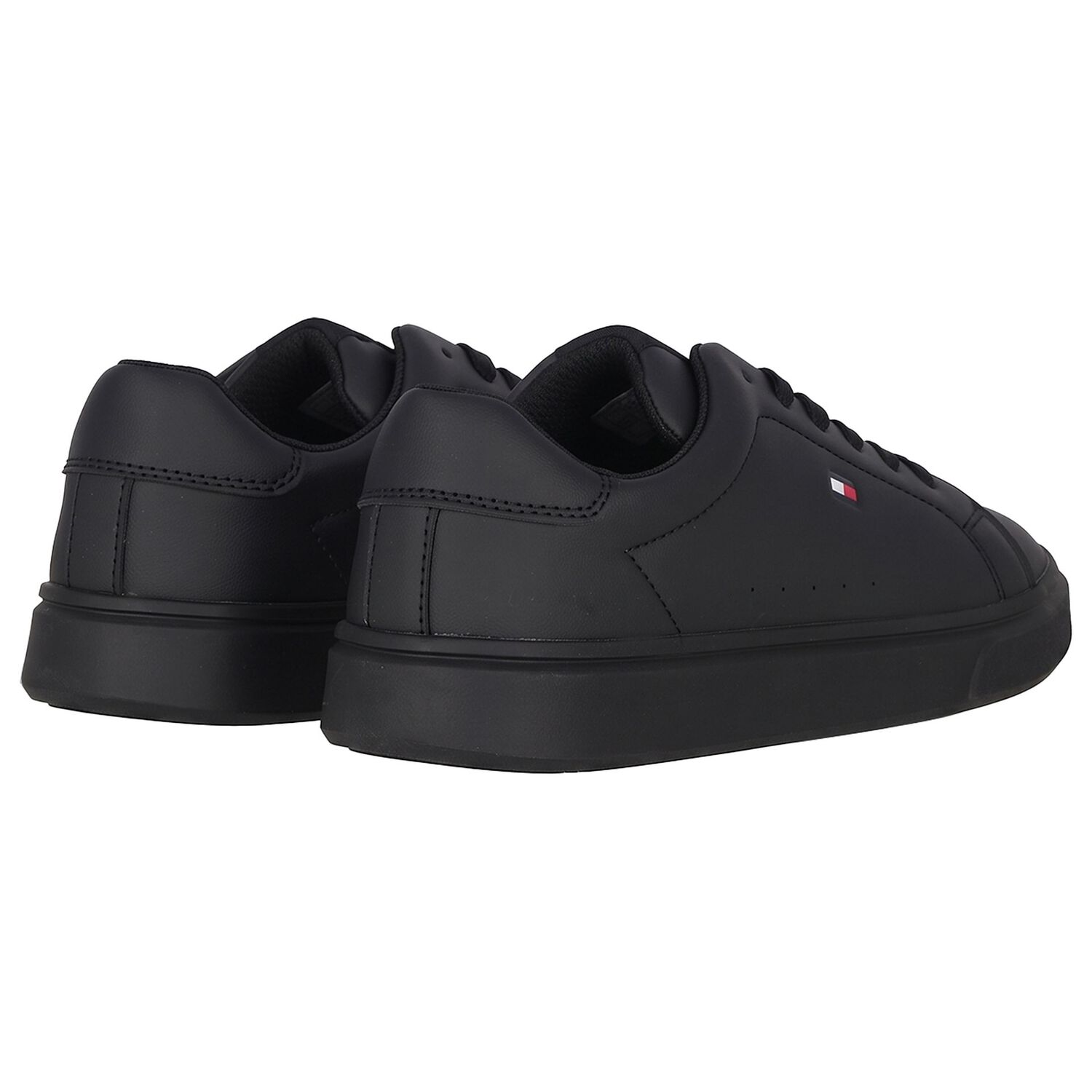 Boys Black Logo Trainers, 1, hi-res