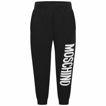 Boys Black Logo Jersey Joggers