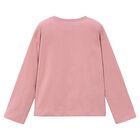 Girls Pink Fox Long Sleeve Top, 1, hi-res