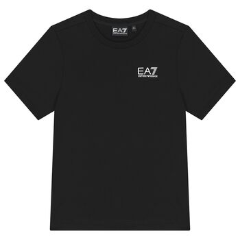 Boys Black Logo T-Shirt