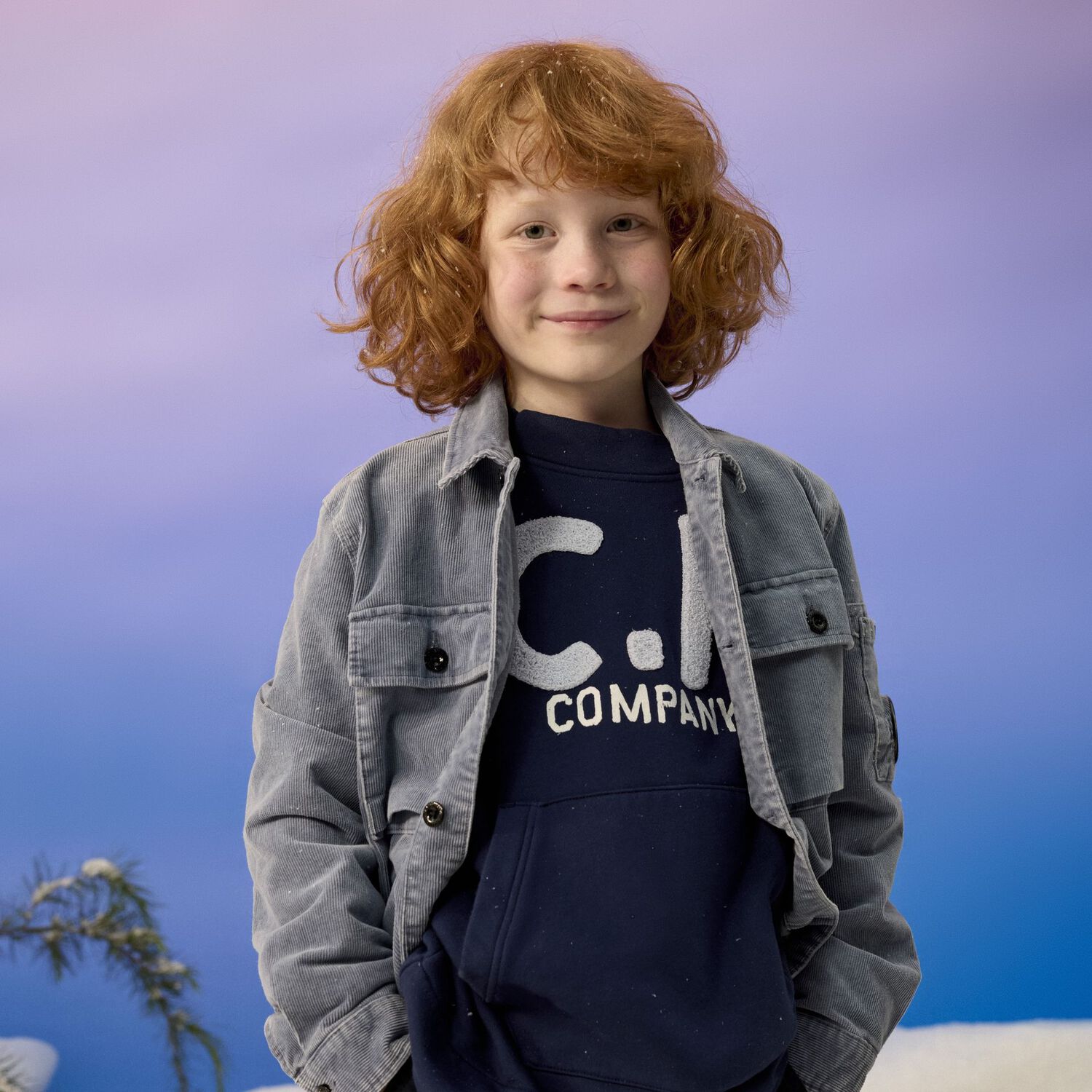 تيشيرت أولاد بالشعار باللون الكحلي , 2, hi-res