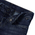 Boys Blue Denim Shorts, 1, hi-res