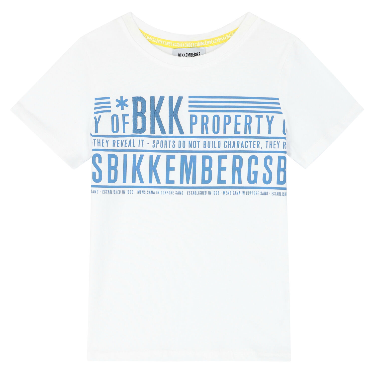 تيشيرت بالشعار باللون الأبيض للأولاد, 1, hi-res image number null