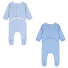 افرول بالشعار باشكال هندسيه باللون الازرق ( 2 قطعه ) , 2, hi-res