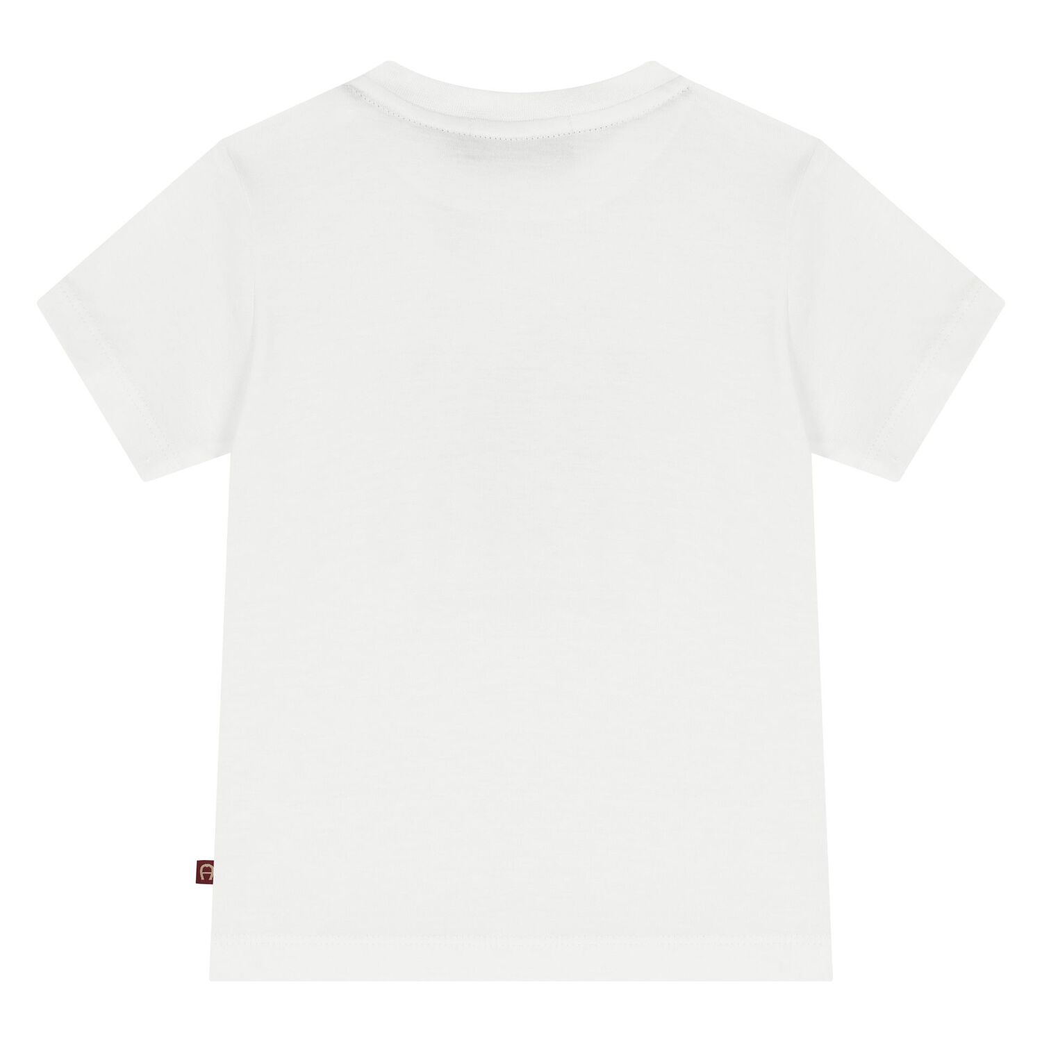 Younger Boys White & Gold Logo T-Shirt, 1, hi-res image number null