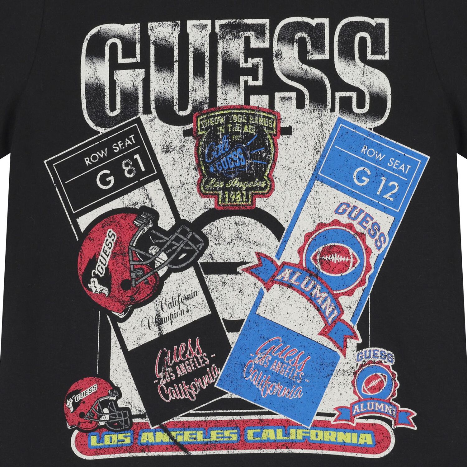 تي شيرت أسود بشعار للأولاد, 3, hi-res image number null