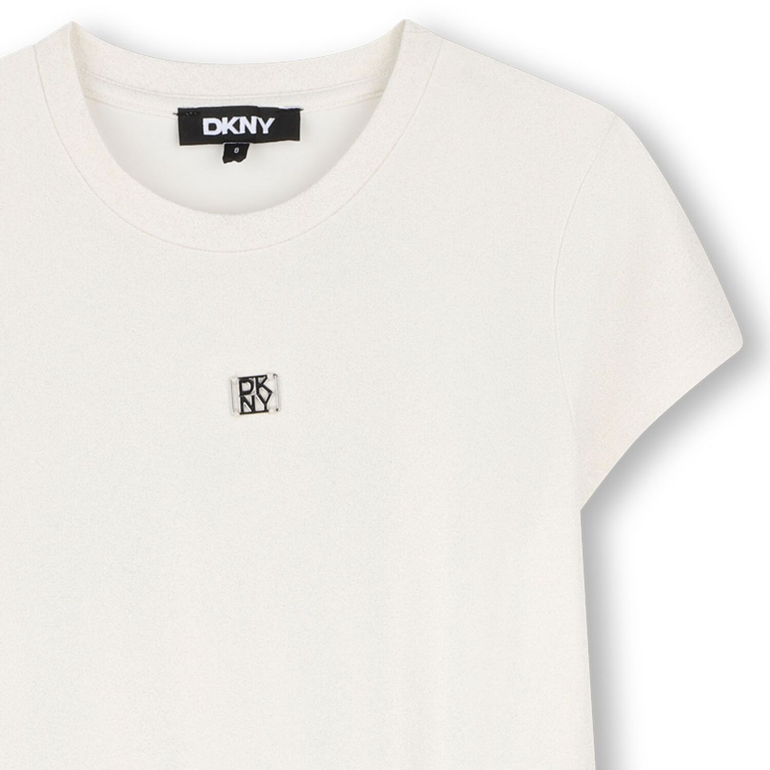 فستان بنات بالشعار باللون الابيض والعاجى , 1, hi-res