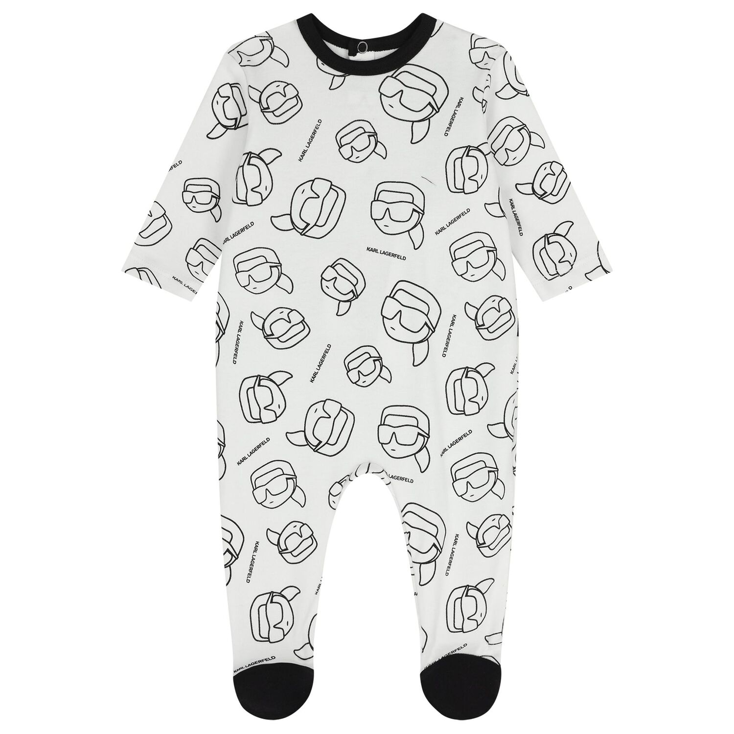 Baby Boys White & Black Ikonik Babygrow Gift Set, 1, hi-res