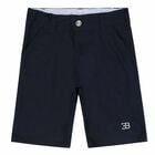 Boys Navy Logo Shorts, 1, hi-res