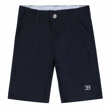 Boys Navy Logo Shorts