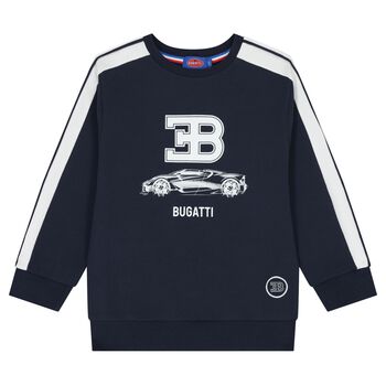Boys Navy Blue Logo Sweatshirt