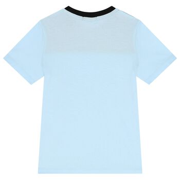 Boys Black & Blue Logo T-Shirt