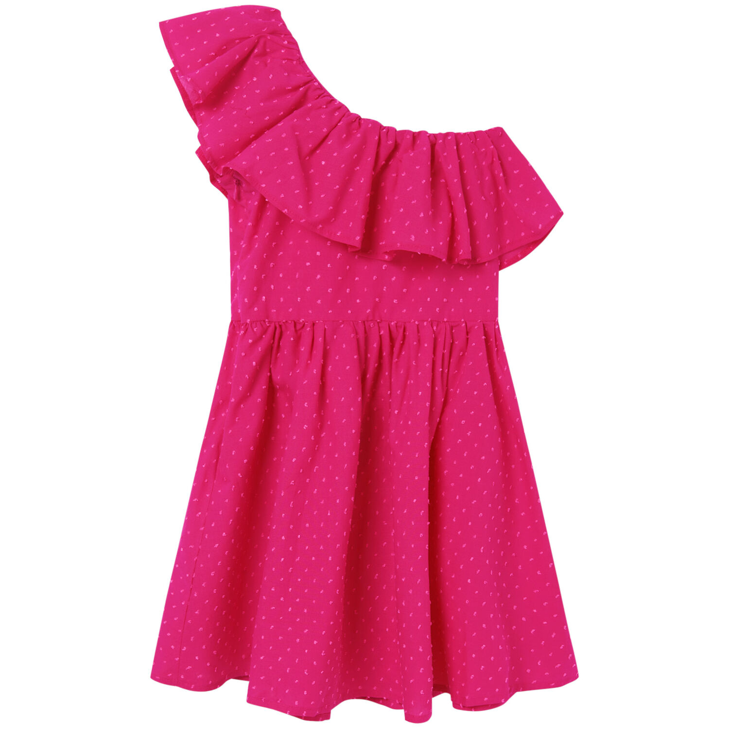 Girls Pink Ruffle Dress, 1, hi-res image number null