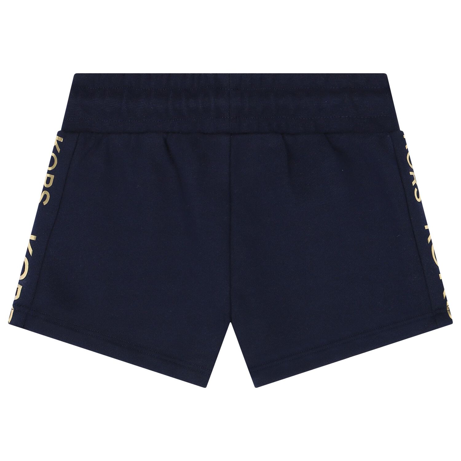 Girls Navy Blue Logo Shorts, 2, hi-res