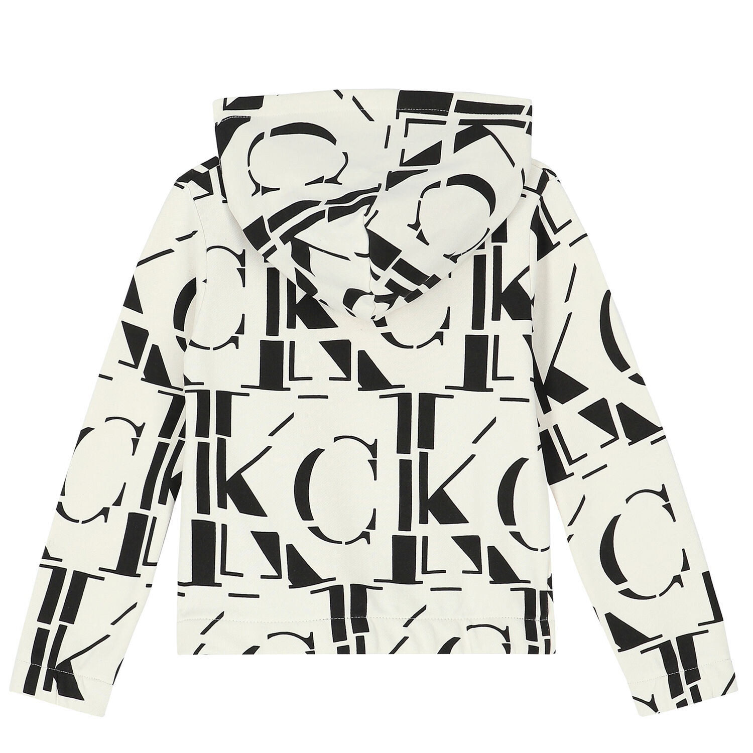 توب هودي بالشعار باللون البيج للبنات, 1, hi-res