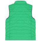 Boys Orange, Navy & Green Reversible Gilet, 1, hi-res