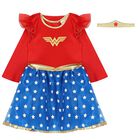 Girls Red & Blue Wonder Woman Costume, 1, hi-res
