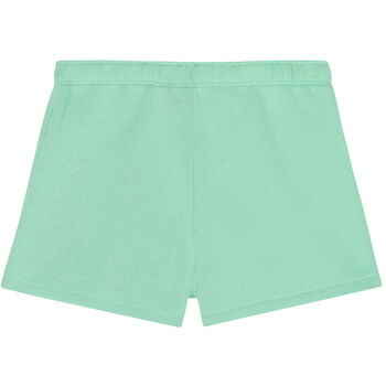 Girls Green Logo Shorts