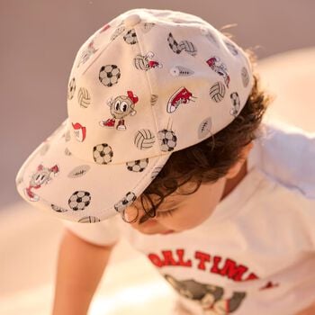 Younger Boys Ivory Volley Ball Cap