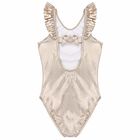 مايوه باللون باللون الذهبي للبنات, 1, hi-res