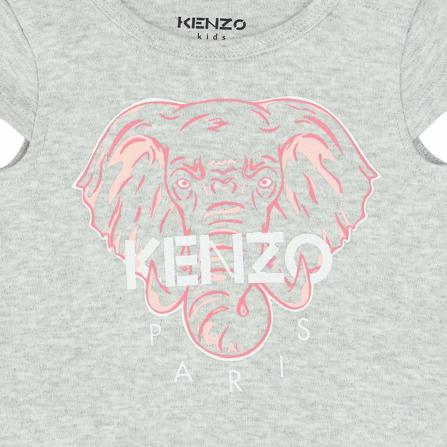 رومبير بالشعار باللون الرمادى والزهرى للبنات, 1, hi-res