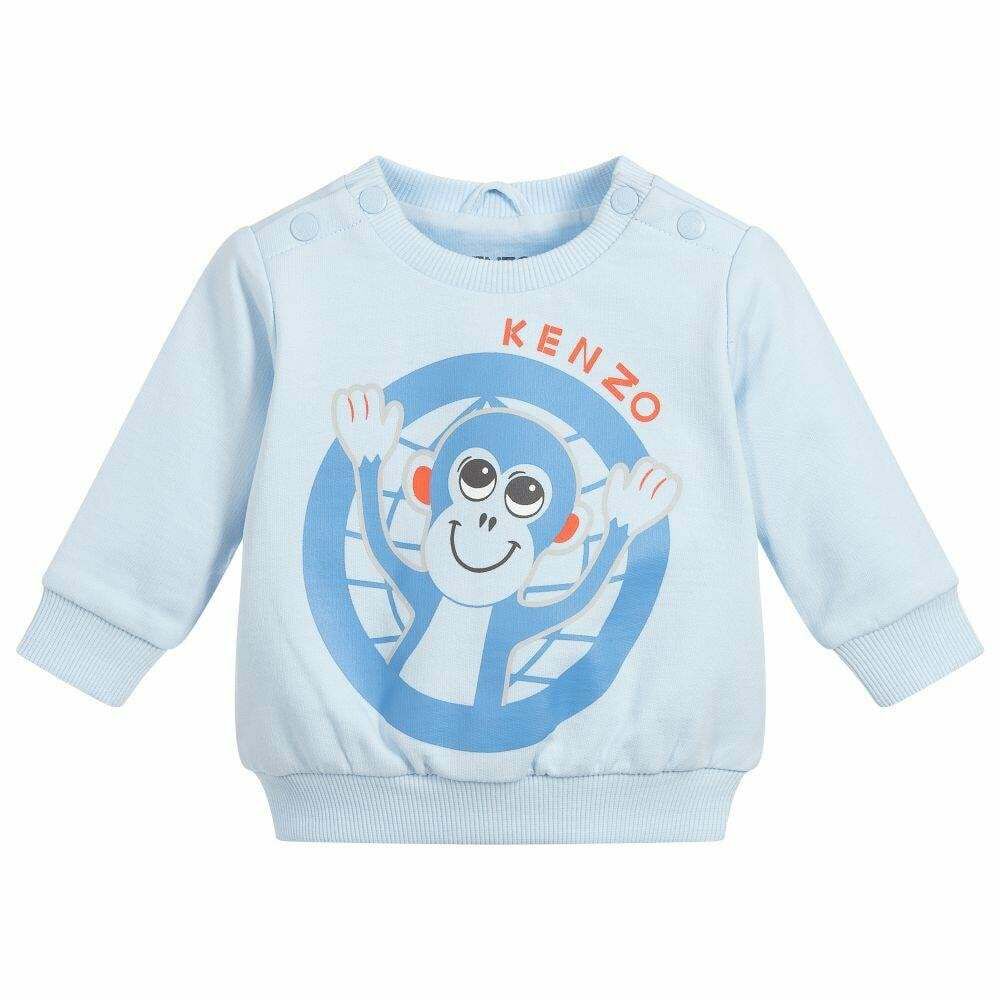KENZO KIDS Boys Pale Blue Sweatshirt 